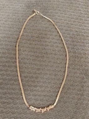 Evoke Gold-Tone Women's Necklace with Purple Accent Stones